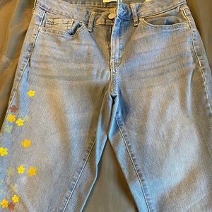 Hand painted jeans
